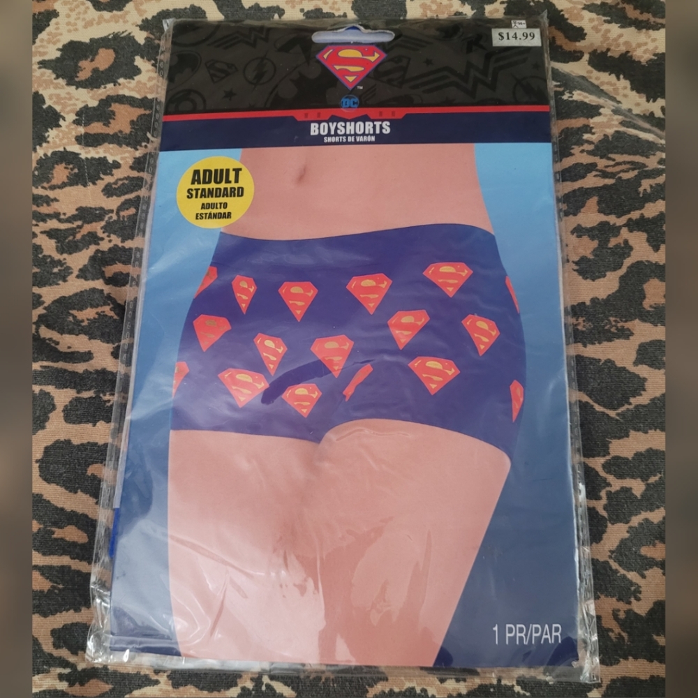 DC Comics Adult Standard Superman Boy Shorts
